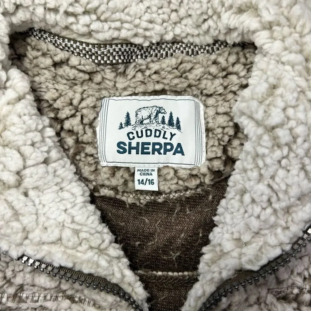 Cuddly Sherpa Pullover Jacket size 14/16